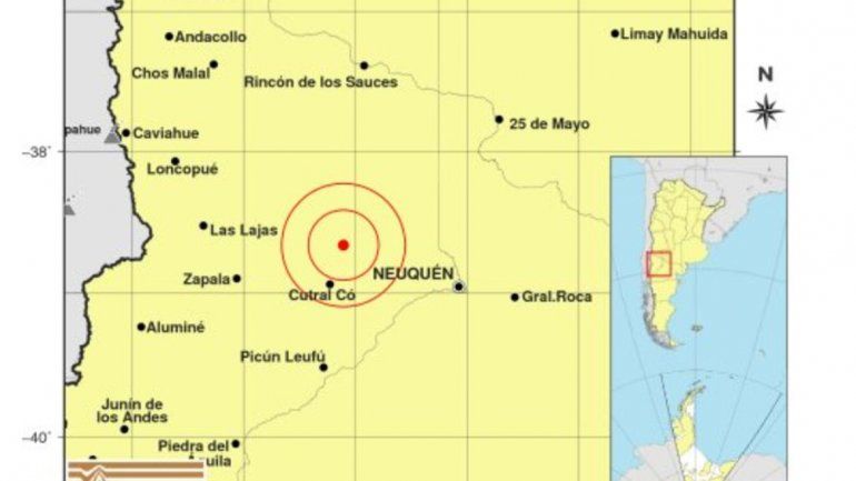 Sismo y susto en Sauzal Bonito: se registraron rajaduras en algunas viviendas