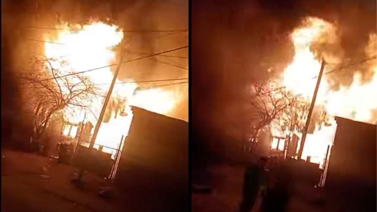 El incendio arrasó con la casa de Bariloche. Fallecieron dos personas.&nbsp;