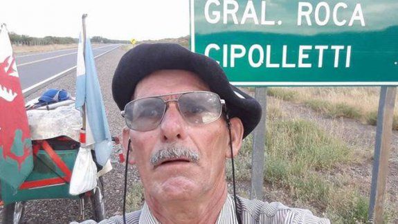 El abuelito viajero llegó a Estados Unidos y está por cumplir su sueño
