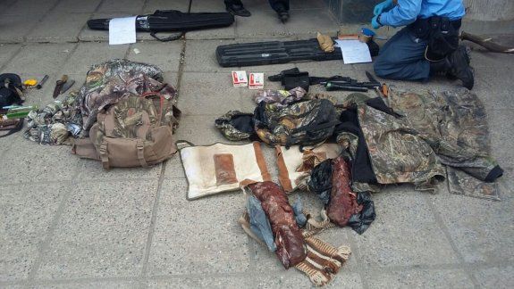 La Policía secuestró carne faenada, caballos, armas y municiones.&nbsp;