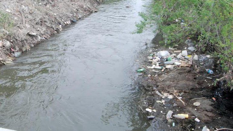 El canal P2 es vital para desagotar las lluvias que caen en la ciudad.