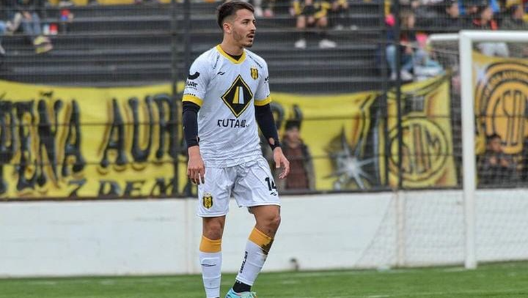 Boris Magnago jugó casi un tiempo entero en el empate de Madryn contra Deportivo Maipú.&nbsp;