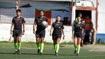 Leandro Gatica encabezó el equipo arbitral en la tarde del Maiolino. Foto: prensa Deportivo Roca