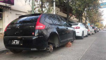 los robarruedas volvieron al ataque en pleno centro