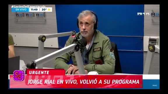 Jorge Rial habló después de su infarto en Argenzuela