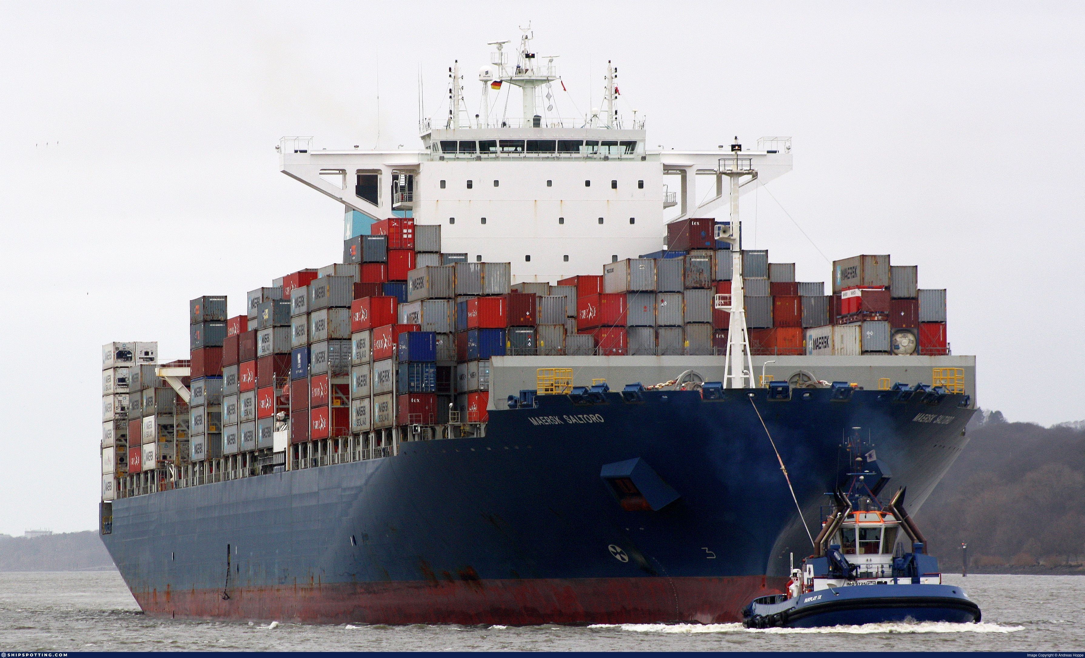 El Maersk Saltoro tiene previsto llegar el domingo a las 16 horas al puerto de Nansha, China.