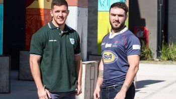 Giménez Castro y Sepúlveda, capitanes de Marabunta y de Neuquén RC, se juntaron en la previa del clásico del Alto Valle.