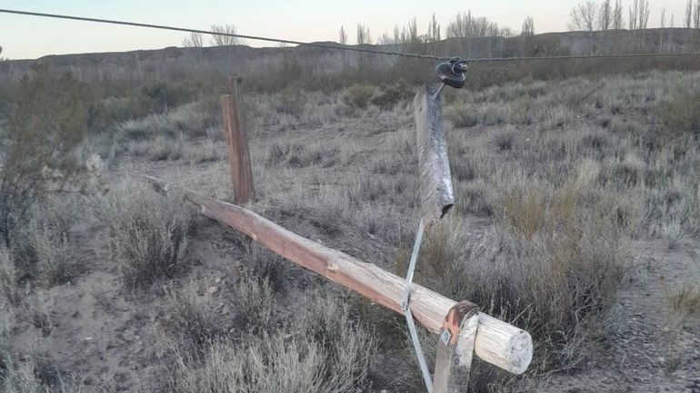 Por el robo de cables