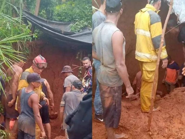 Venezuela: colapsó una mina de oro ilegal murieron 12 personas asfixiadas