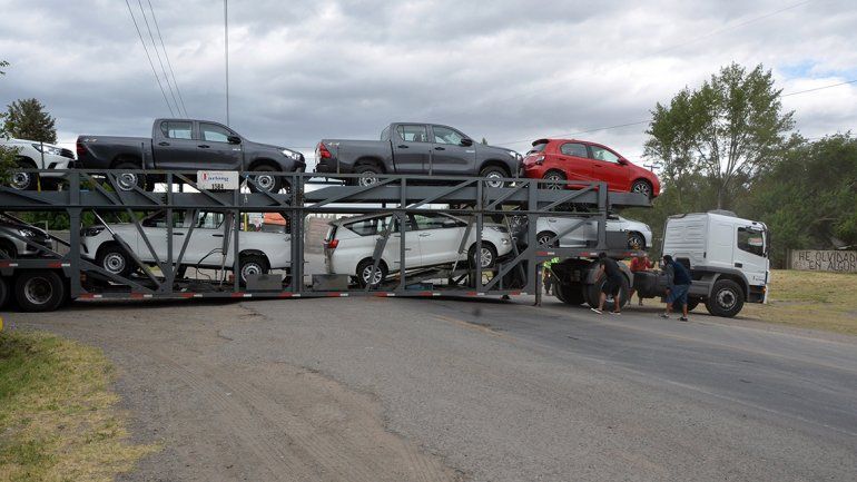 Por un mal cálculo, quedó estancando en la mitad de la Ruta 151 y generó caos vehicular 