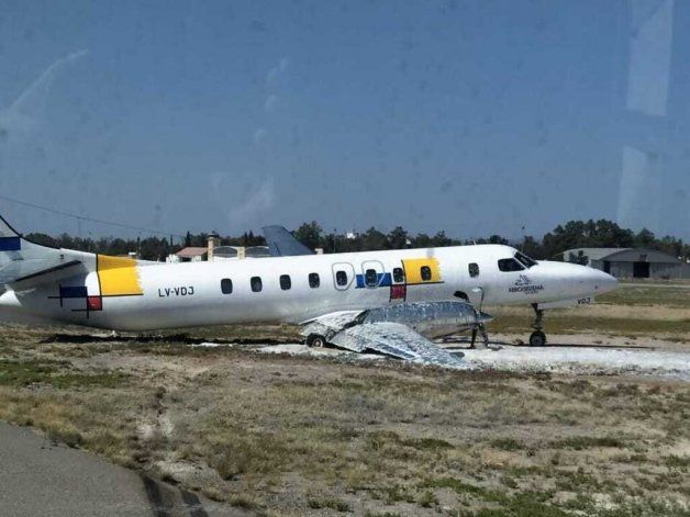 Se despistó un avión en el aeropuerto de Mendoza