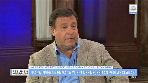 Weretilneck pidió una ley de claridad para Vaca Muerta