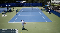 el destacable gesto de una promesa del tenis que recorre el mundo