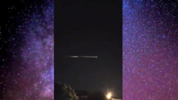 Un espectáculo de luces: cayeron restos de un impulsor de satélites en Formosa