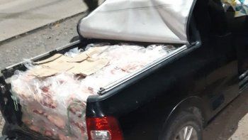 el senasa los pesco con 700 kilos de costillares
