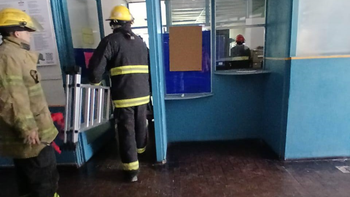 Bomberos de Roca fueron alertados y acudieron al lugar.