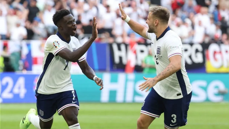 Inglaterra avanzó a las semifinales de la Eurocopa.