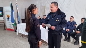 una mujer hizo historia en la policia de rio negro