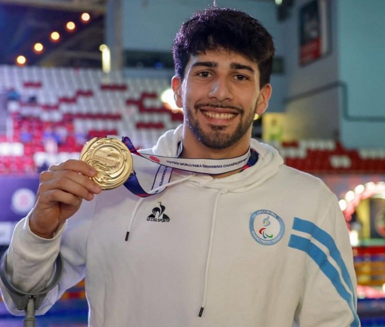 Iñaki Basiloff no se detiene: Oro y Plata en el Mundial de paranatación
