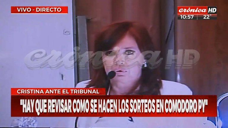 CFK negó haber cometido delito en el manejo de la obra pública