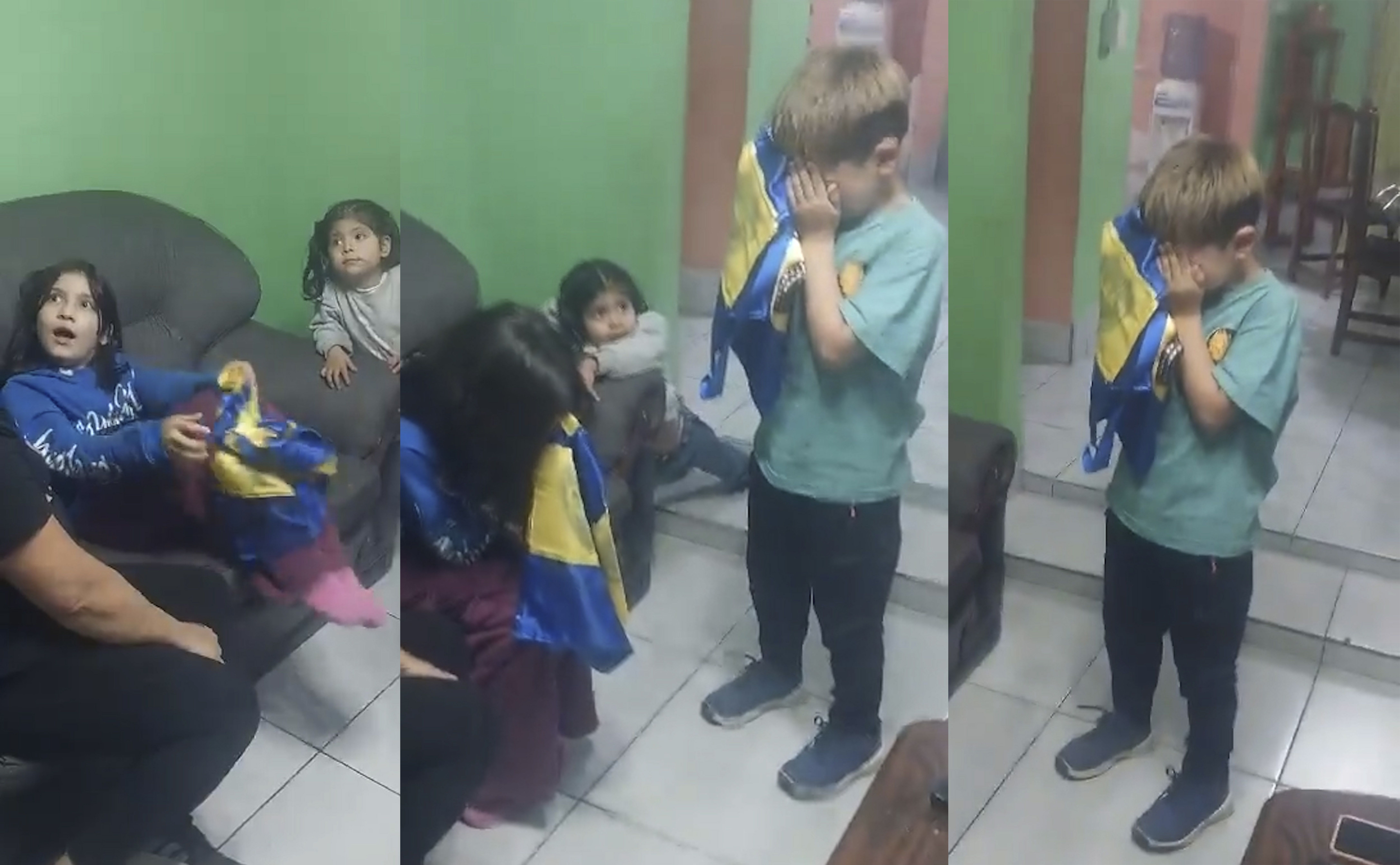 Abuelo cipoleño sorprende con entradas para el Boca-River a nietitos
