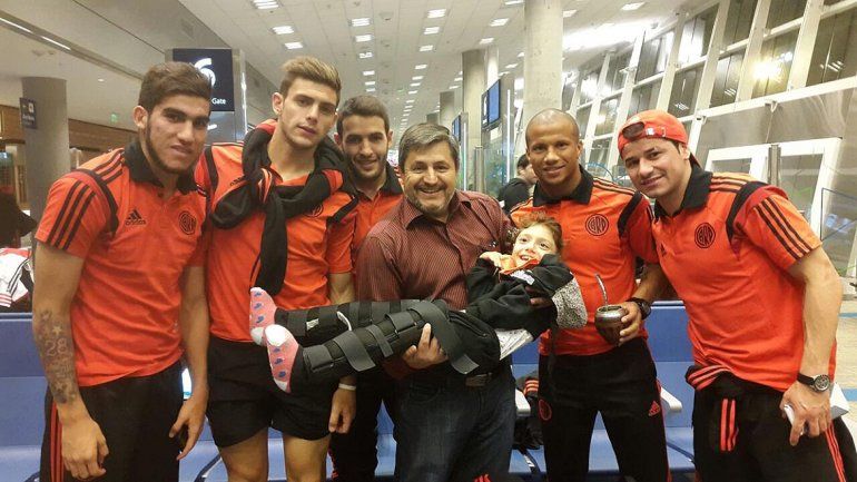 María Paz, con el Millo