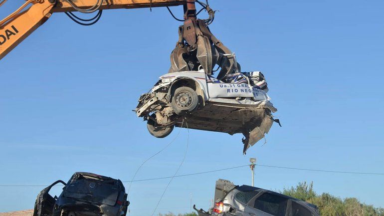 Provincia comenzó con la compactación de 140 vehículos en desuso