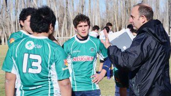 El Gringo Piergentili, integrante del cuerpo técnico de Alto Valle, ya dirigió la selección seven.