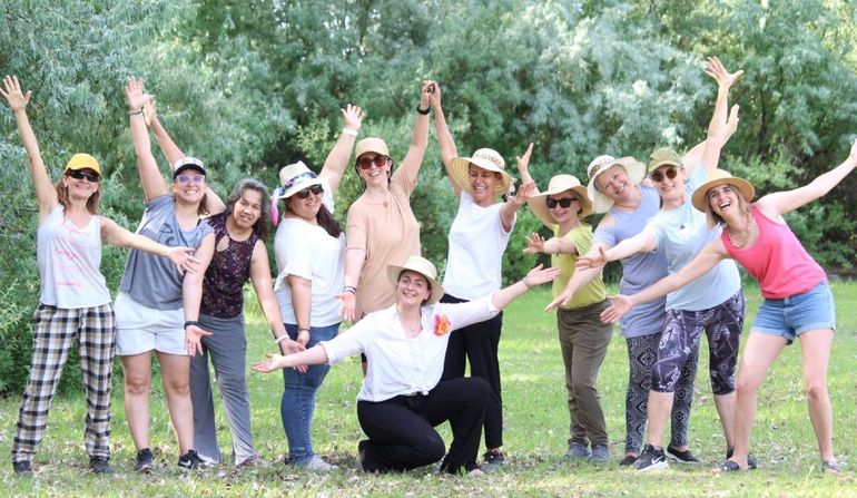 Una imagen del cierre de actividades de otra temporada. El club de los jueves vuelve con todo. Foto gentileza Daiana Fica.