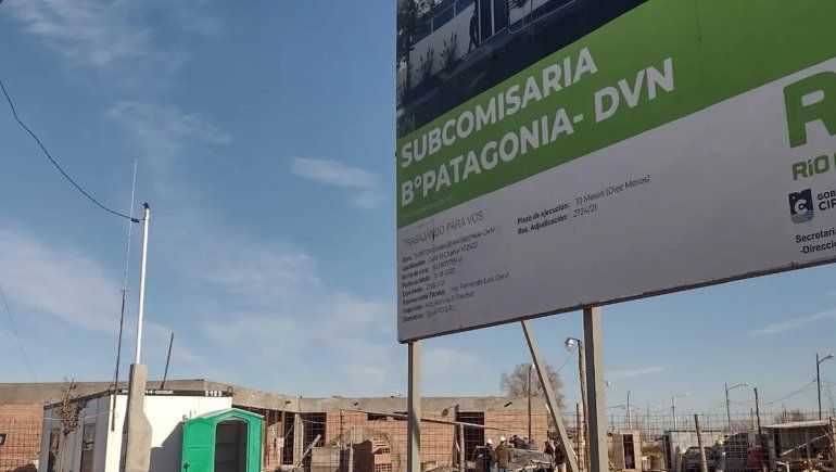 Avanza la obra de la nueva Subcomisaría del DVN en Cipolletti