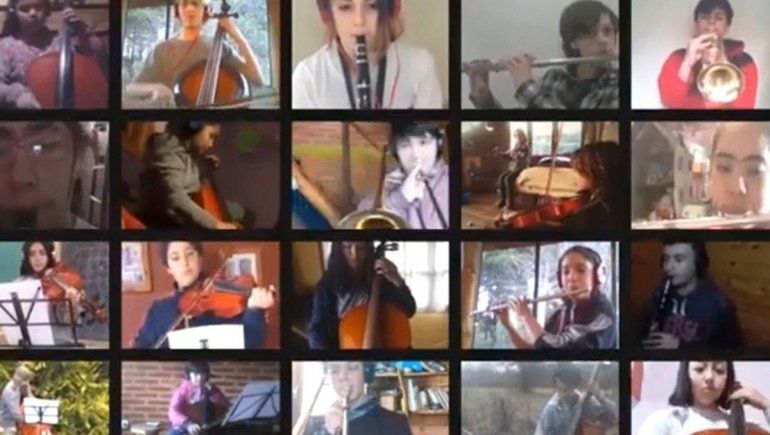 Orquestas y coros escolares cierran el año con un video de 13 obras musicales