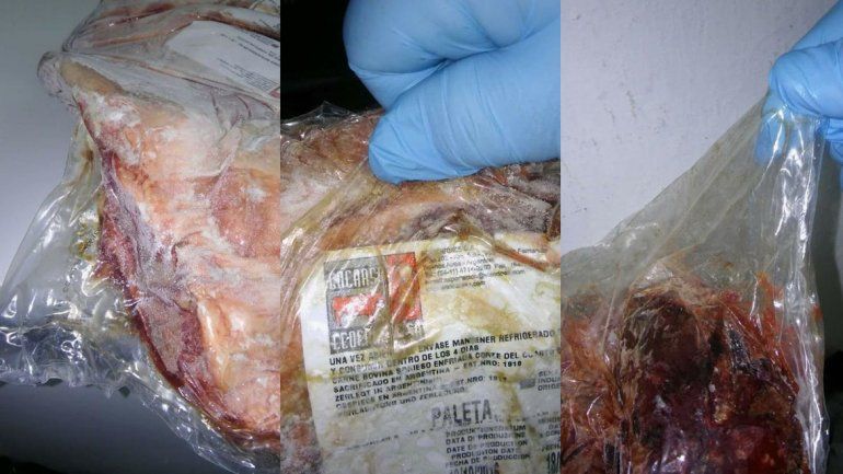 Decomisaron 130 kilos de carne podrida en el Centro Infantil del Anai Mapu