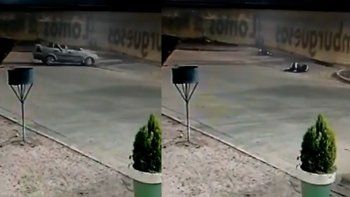 embistio a una motociclista y se dio a la fuga