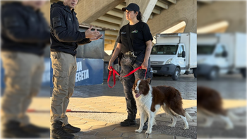 Viviana Carvajal, de la Policía de Río Negro, se capacitó en Córdoba.