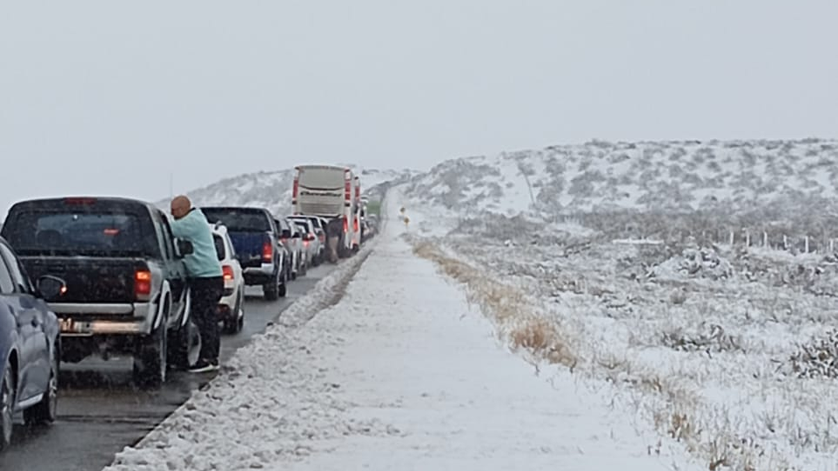 Temporal de nieve en la región: la situación en las rutas 22