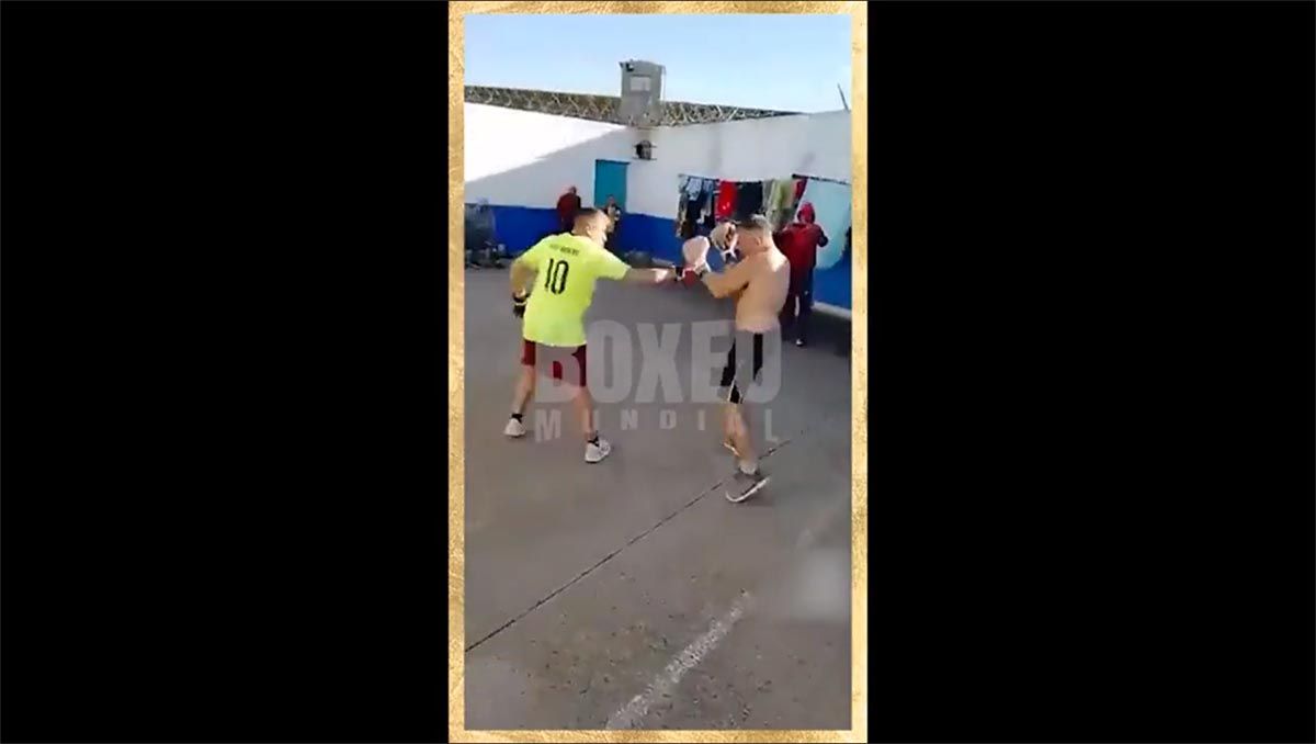Viral: la pelea de la Hiena Barrios en el penal de Campana