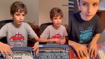un nene ciego adapto el album del mundial al sistema braille