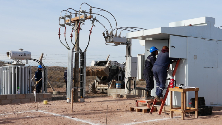 La nueva obra garantiza mayor potencia eléctrica para la zona.
