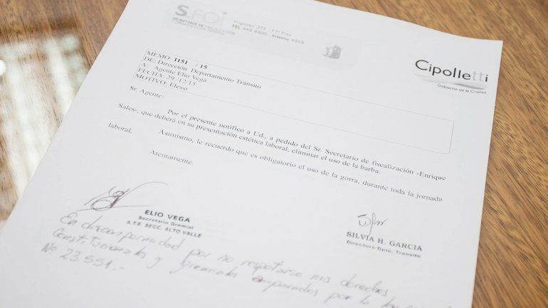 El memo está dirigido al agente Elio Vega