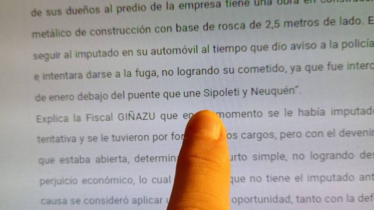 El fragmento del fallo donde se aprecia el grosero error: 