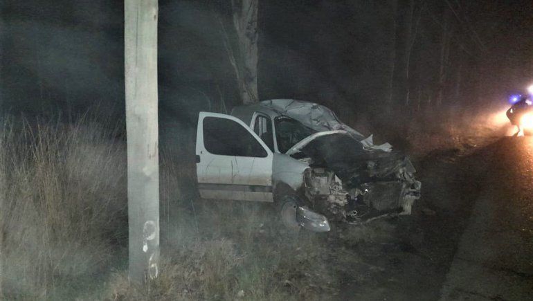 También chocaron contra un caballo sobre la Ruta 22 y se salvaron