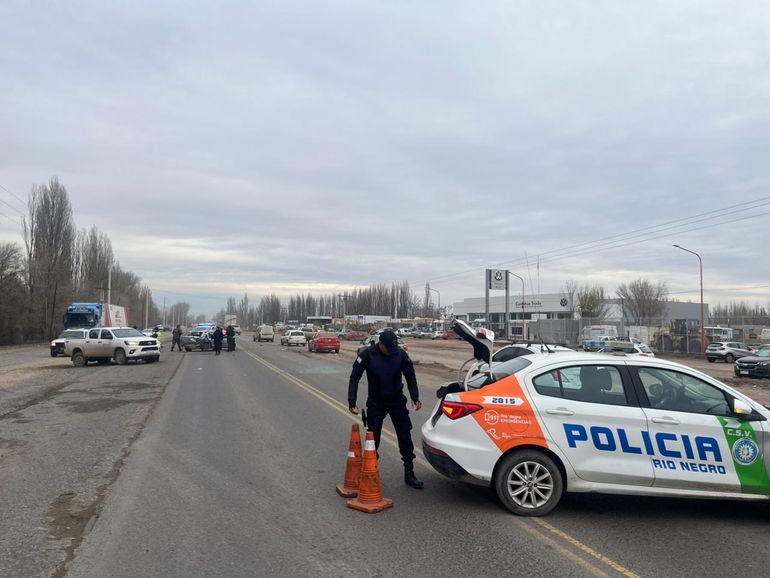 El personal del SIARME atendió a uno de los conductores en estado de shock. 