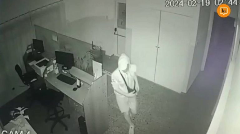 El acusado quedó comprometido al ser captado por las cámaras de seguridad.