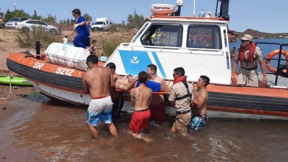 Rescataron a rionegrino tras sufrir convulsiones en El Chocón  
