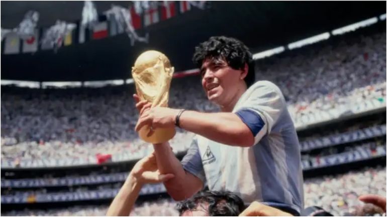 El video inédito de Maradona en la final de México 86