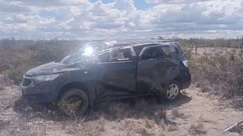 El siniestro ocurrió esta mañana y el personal de bomberos trabajó en el rescate. Foto: Gentileza.