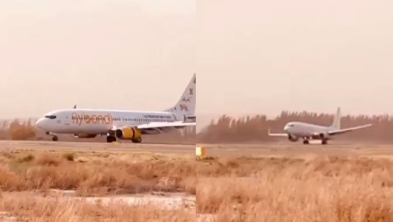 Así aterrizaron en Neuquén tres aviones con ráfagas a 100 km/h: uno debió abortar
