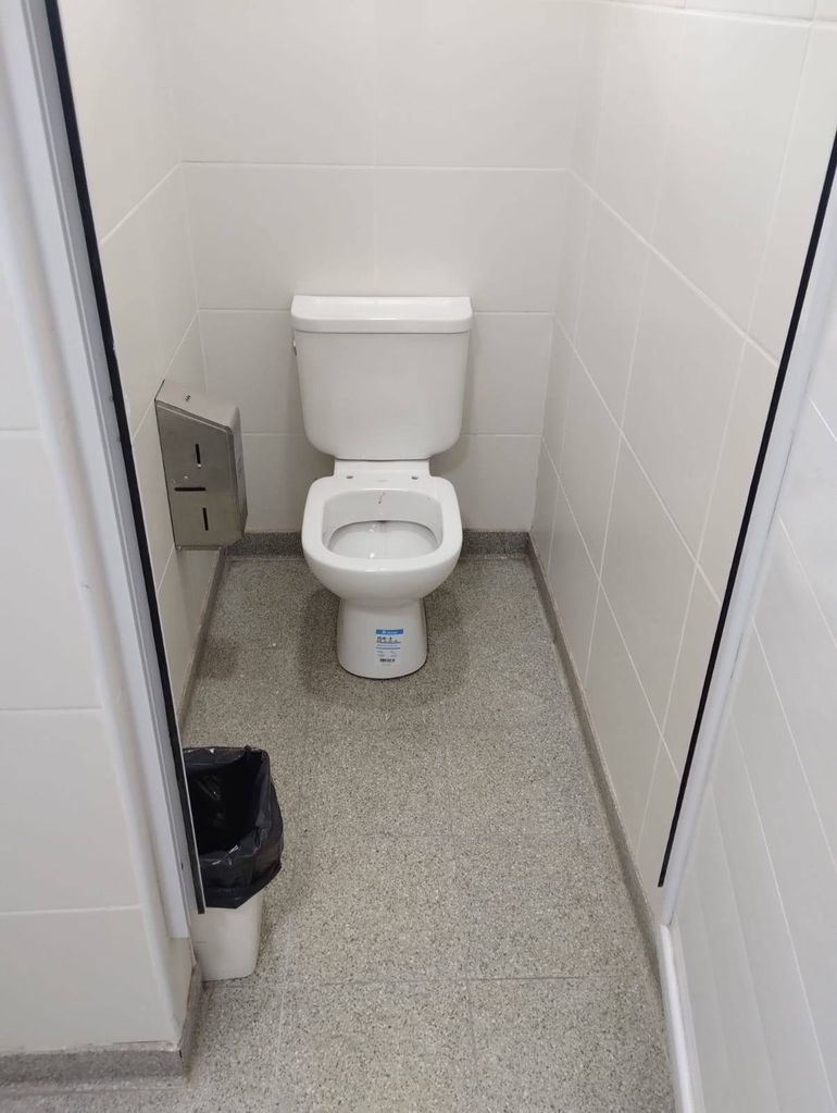 El robo se ejecutó en los sanitarios de la guardia del hospital, un sector de acceso público. 