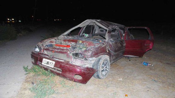 El vehículo quedó totalmente destruido.&nbsp;