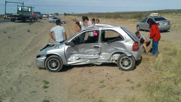 El accidente se produjo a pocos kilómetros del ingreso a Las Grutas.